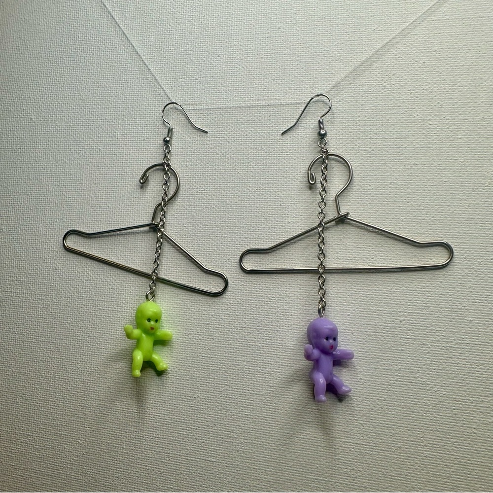 Green & purple, twins, silver